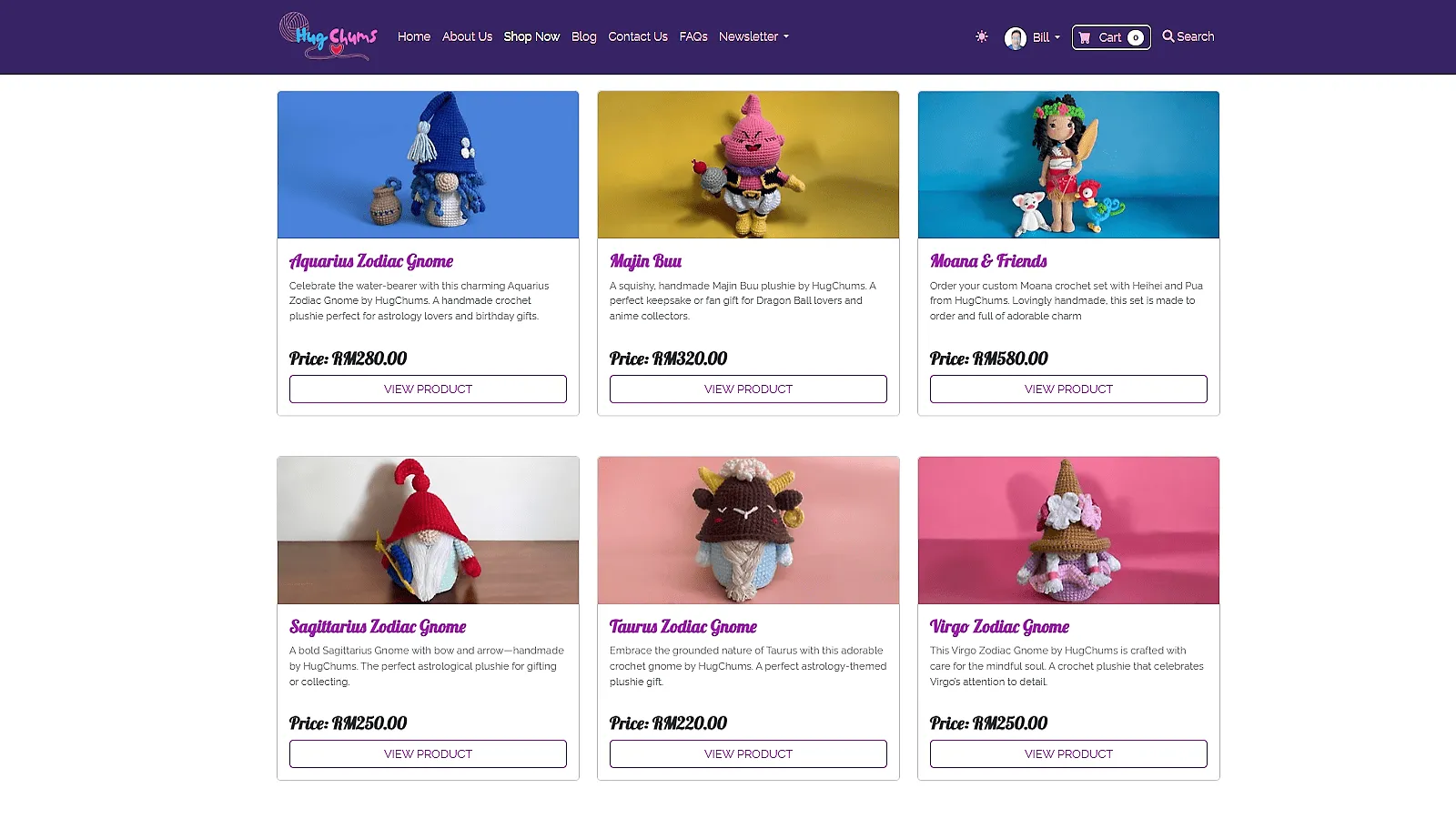 HugChums store