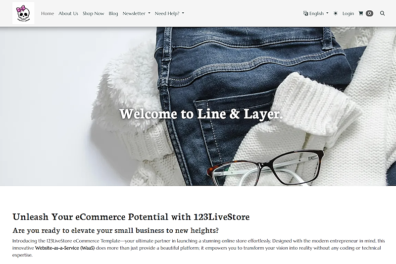 Clothing Store WaaS (Default Language: English)