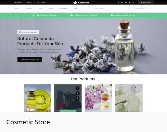 Cosmetic Store WaaS (Colour Theme: Snow White)
