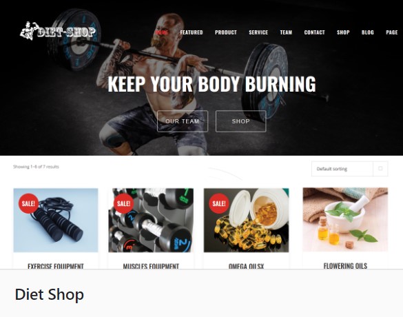 Diet Store WaaS (Colour Theme: Jet Black)
